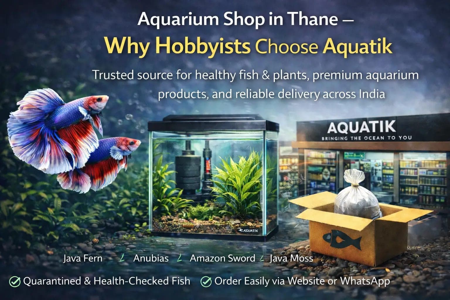 Aquarium Shop in Thane — Why Hobbyists Choose Aquatik