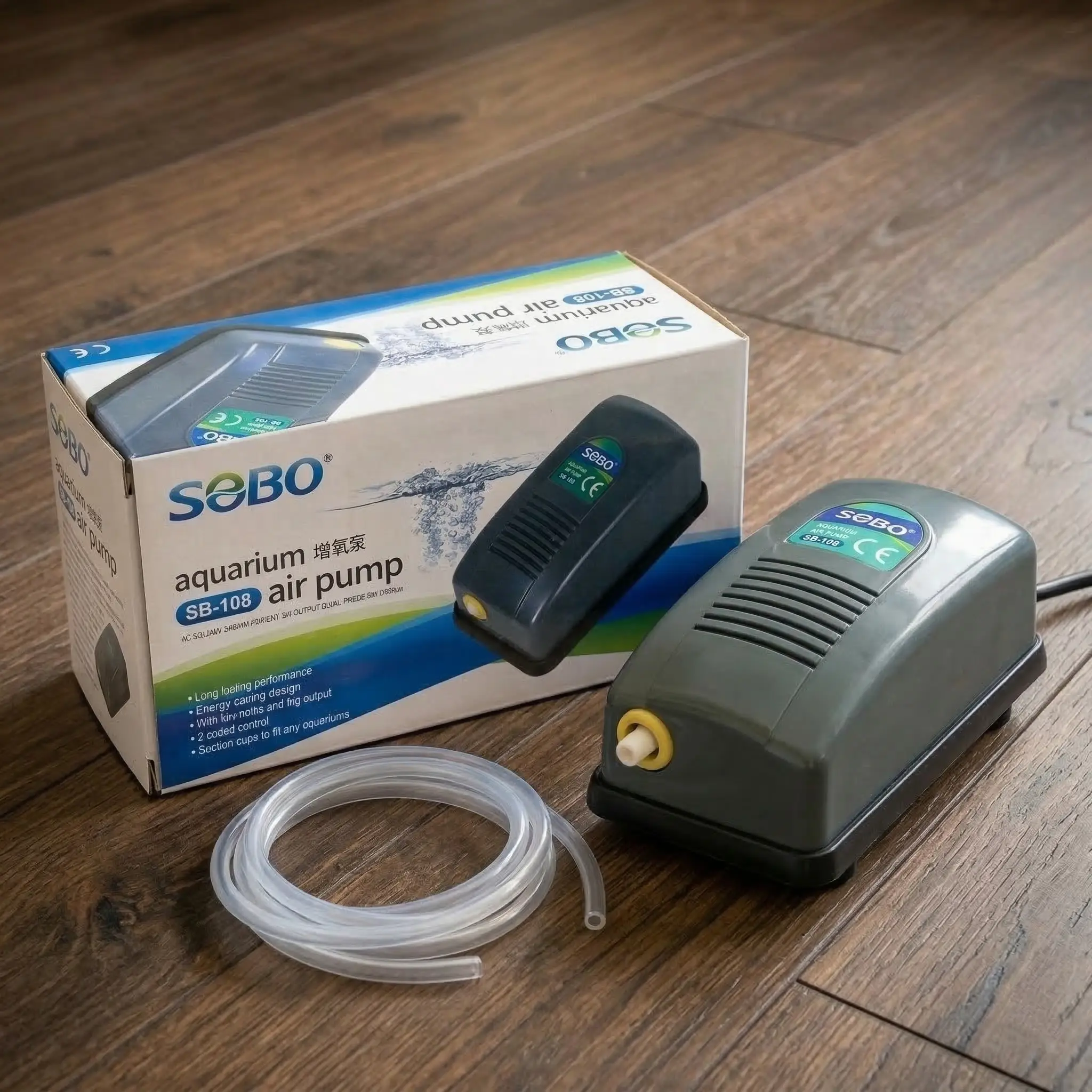 Sobo SB-108 Aquarium Air Pump (2.5W) – Single Outlet — 2.5W